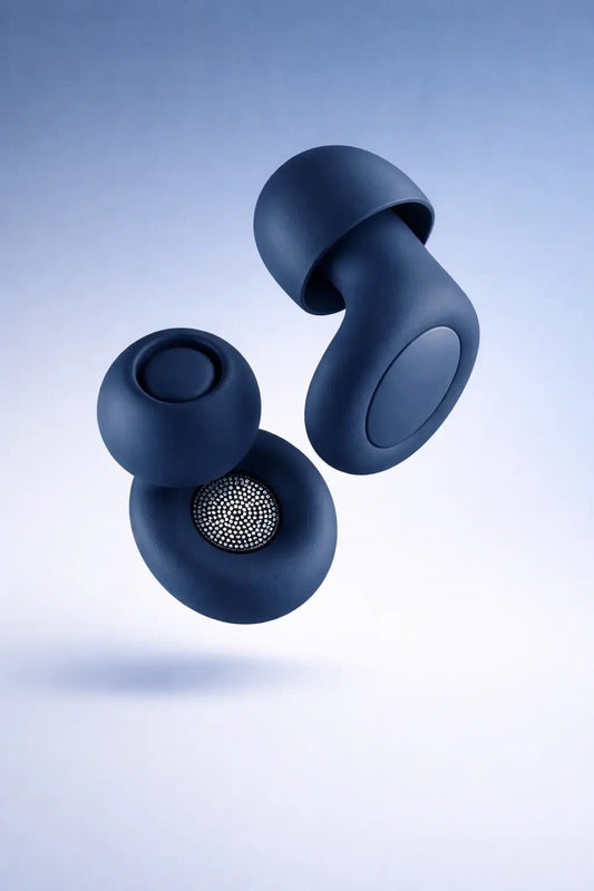 Sleep Quiet blue earplugs block snoring sound for deep sleep